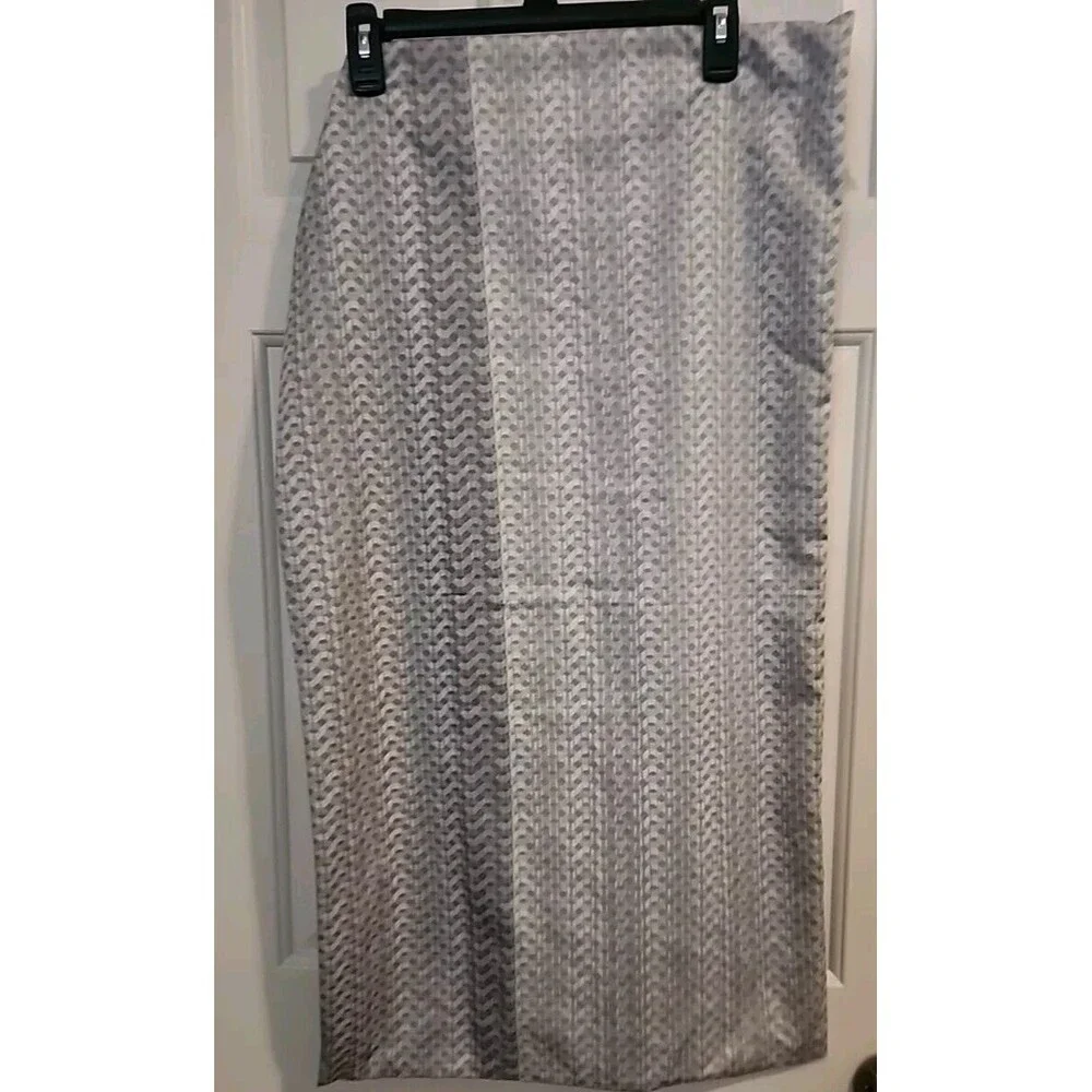 Hotel Collection King Size Geometric Design Gray White Pillow Case Zip Closure